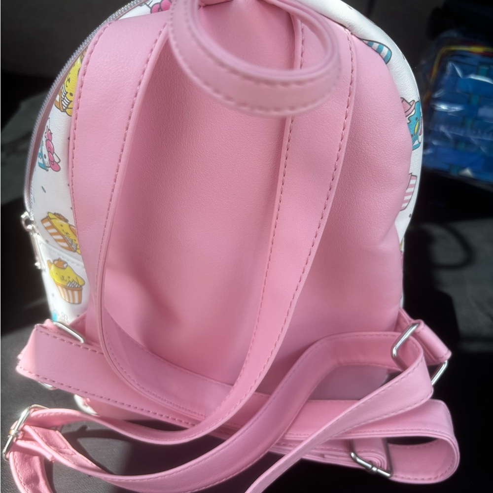 Loungefly Kids Sanrio White Cupcake Print Mini Backpack with Pink Patch - Picture 6 of 6